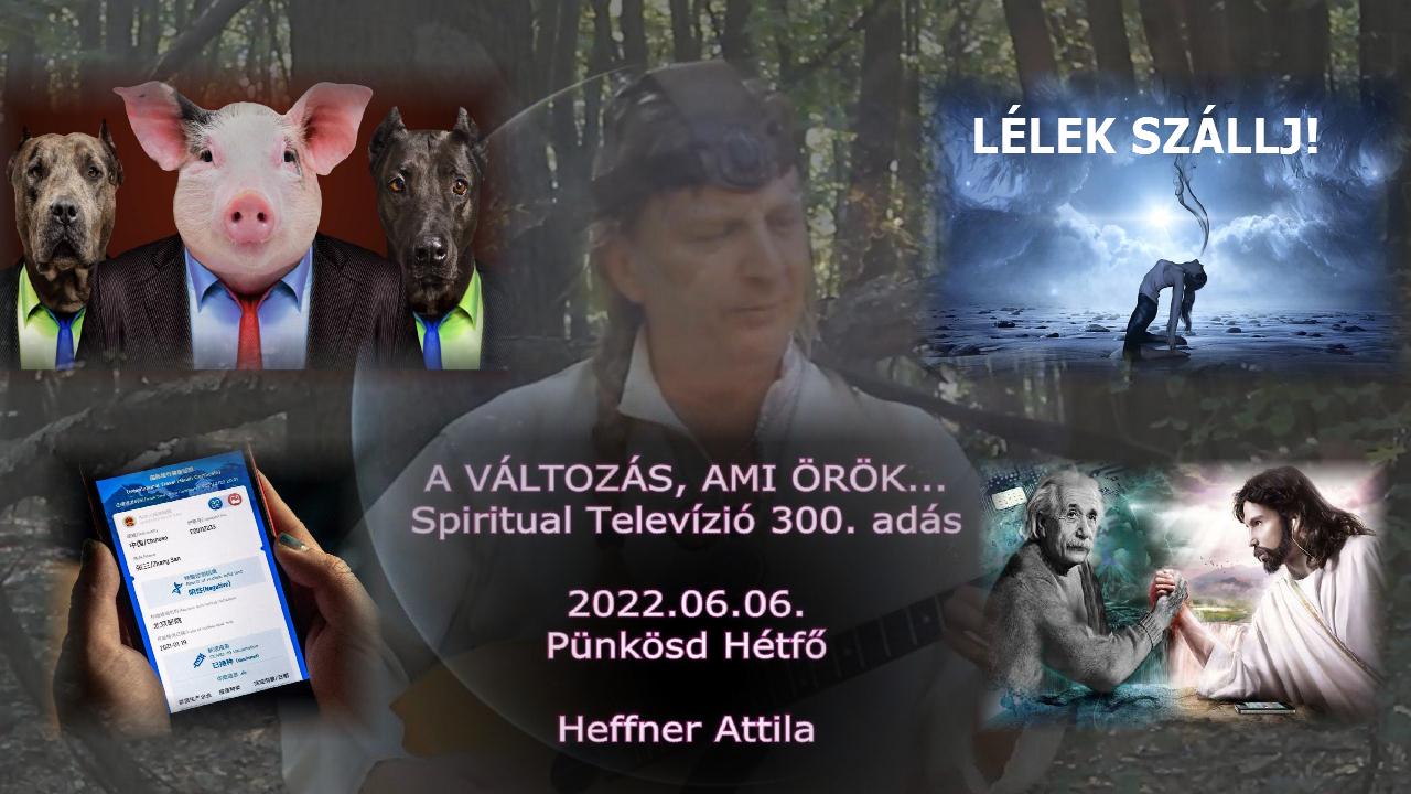 A VÁLTOZÁS, AMI ÖRÖK…Spiritual Televízió 300. adás, 2022.06.06. Pünkösd Hétfő – Heffner Attila